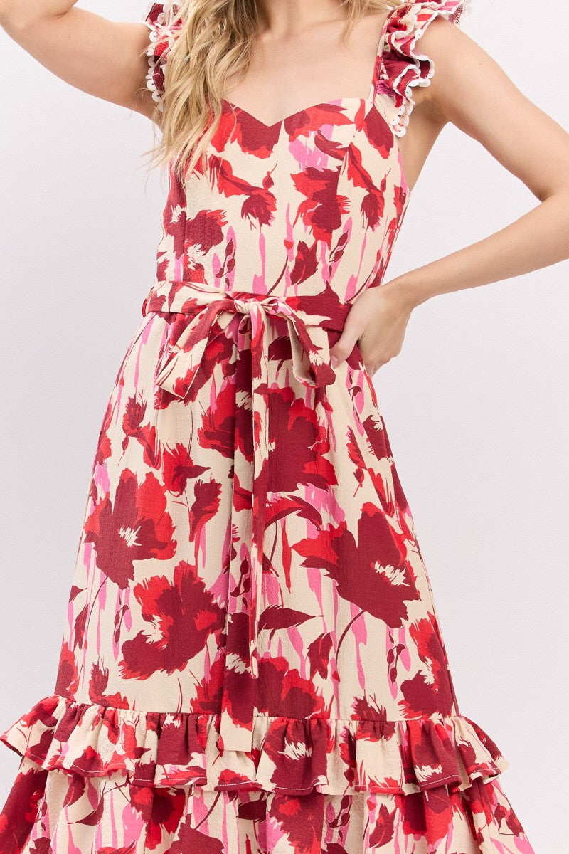 VESTIDO ROJO MIDI