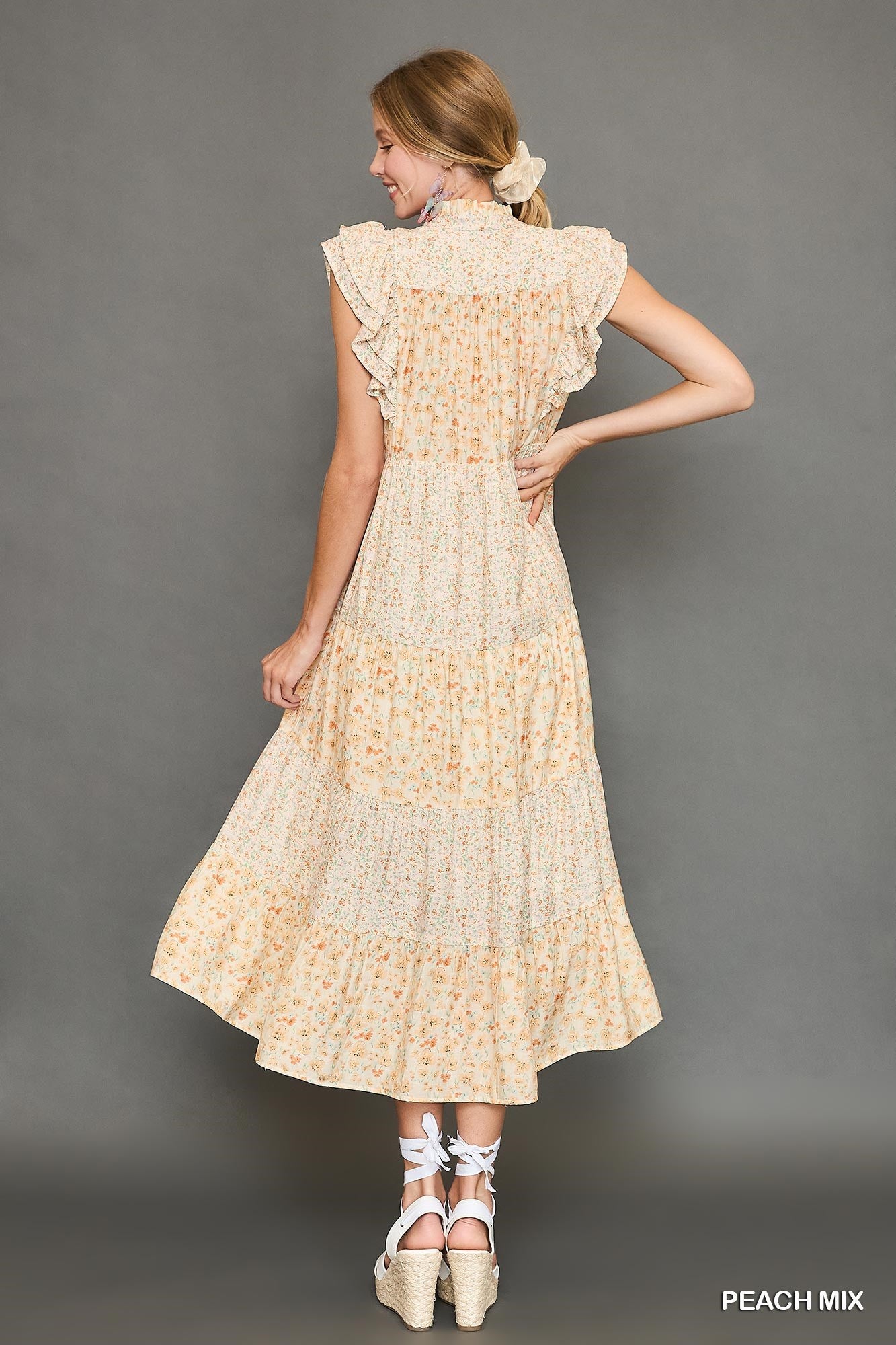 VESTIDO MIDI DURAZNO