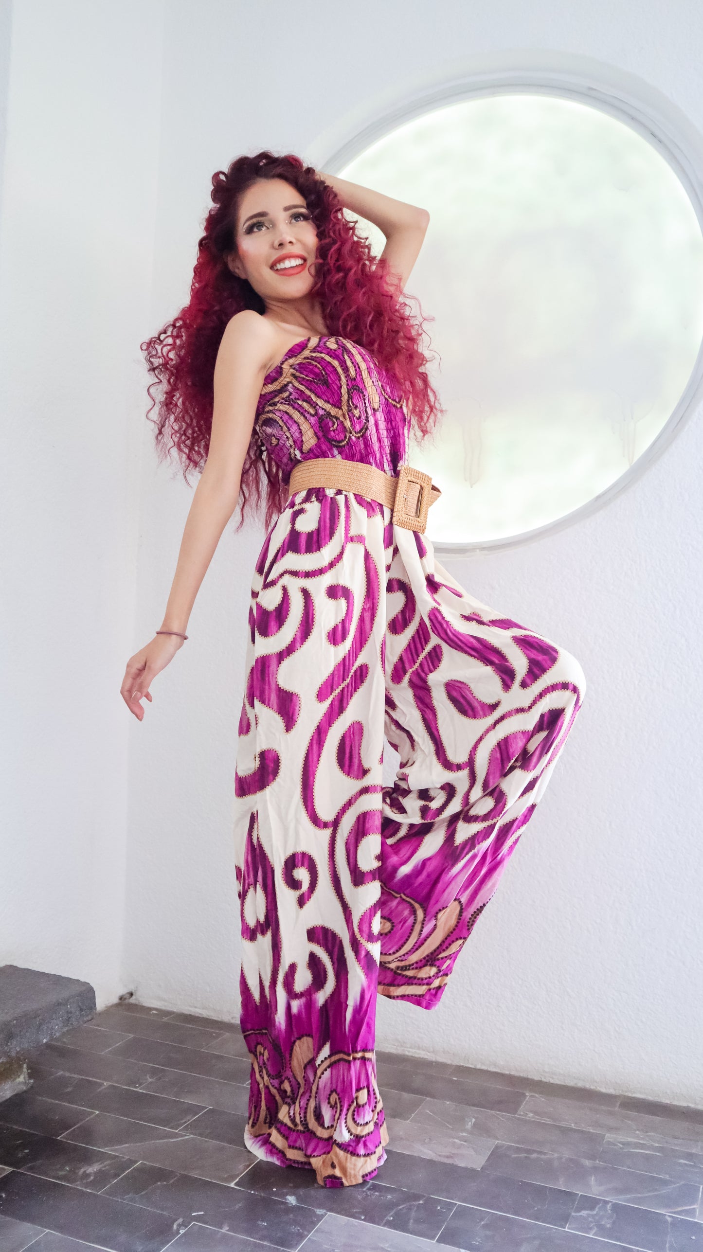PALAZZO NT STRAPLESS MAGENTA