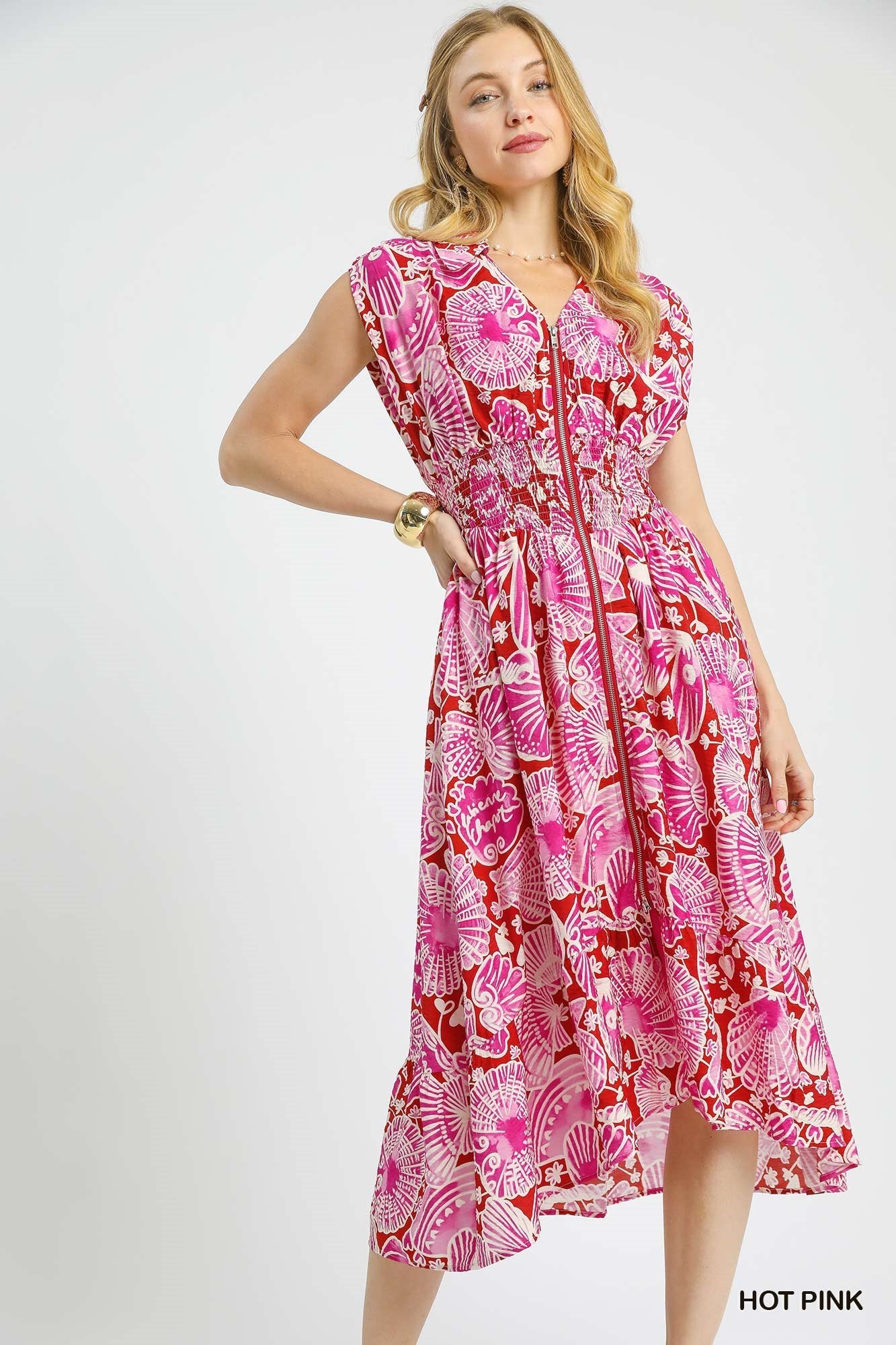 VESTIDO MIDI MAGENTA