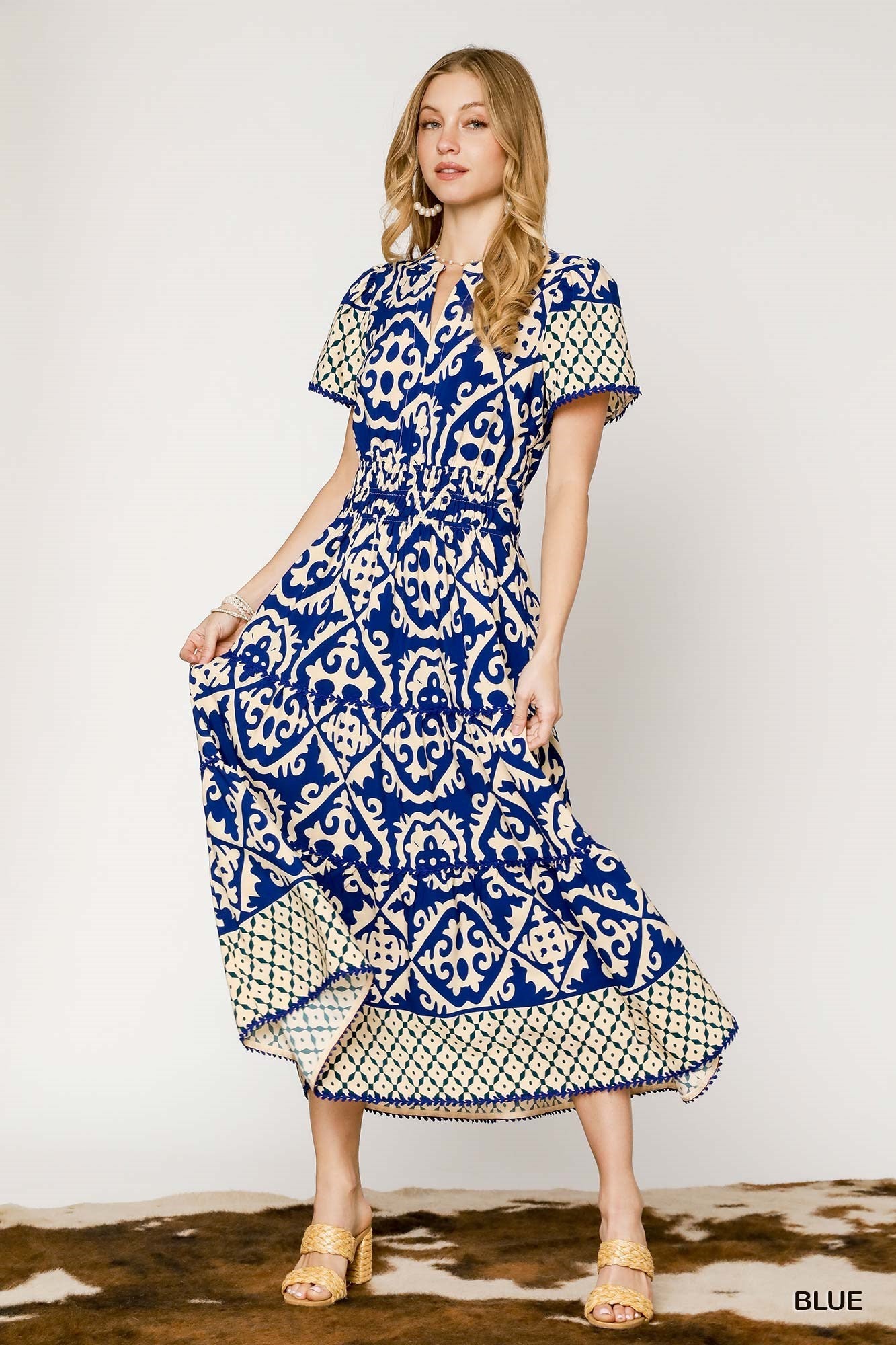 VESTIDO MAXI AZUL REY