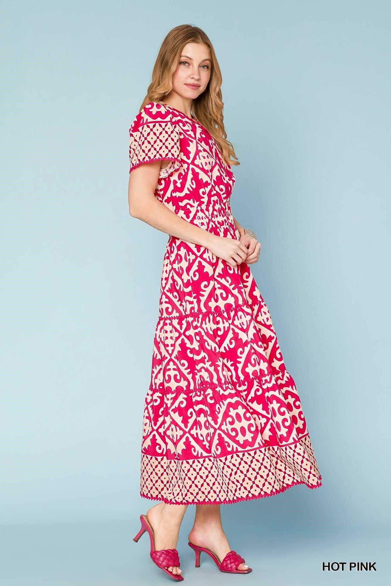 VESTIDO MAXI HOT PINK