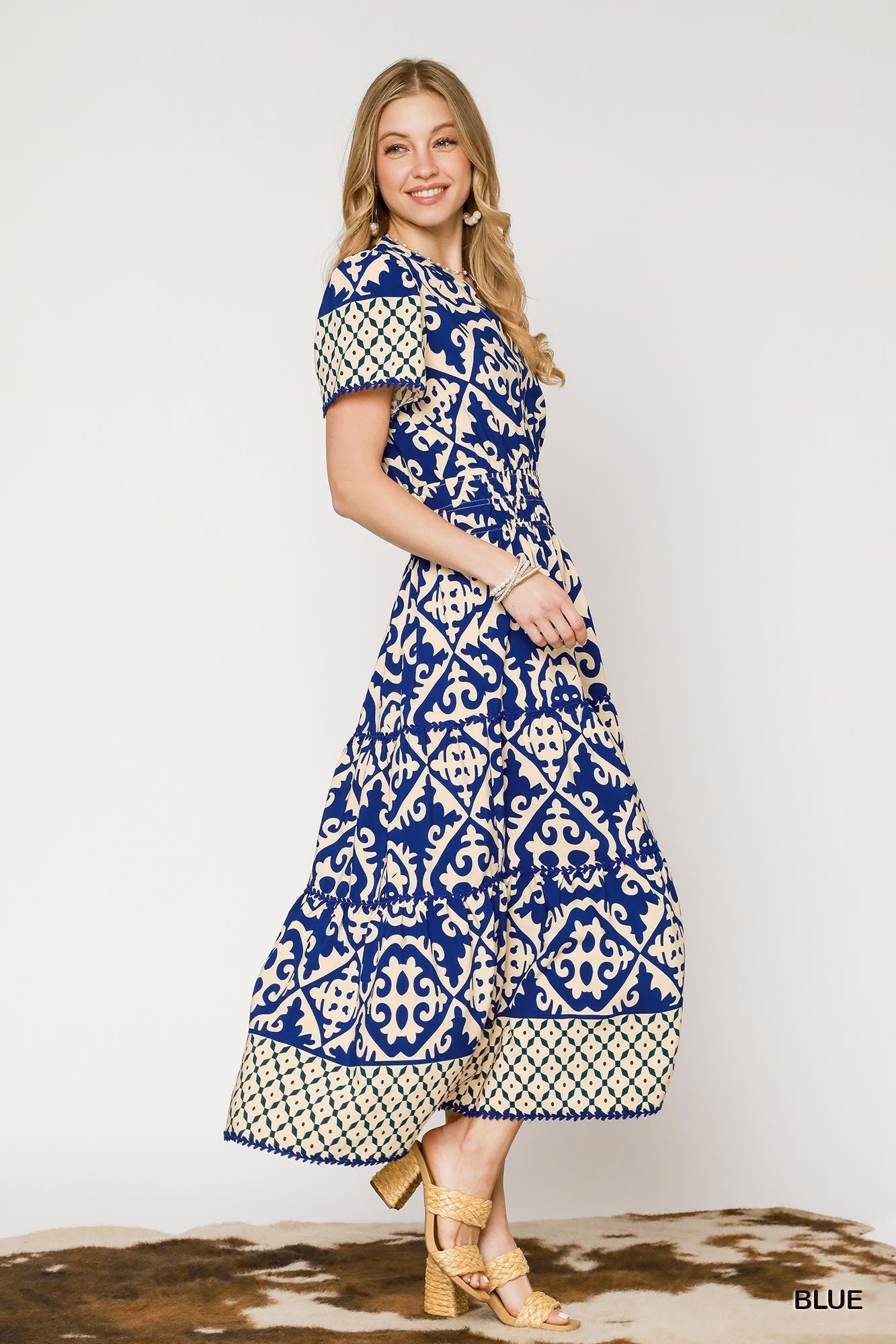 VESTIDO MAXI AZUL REY