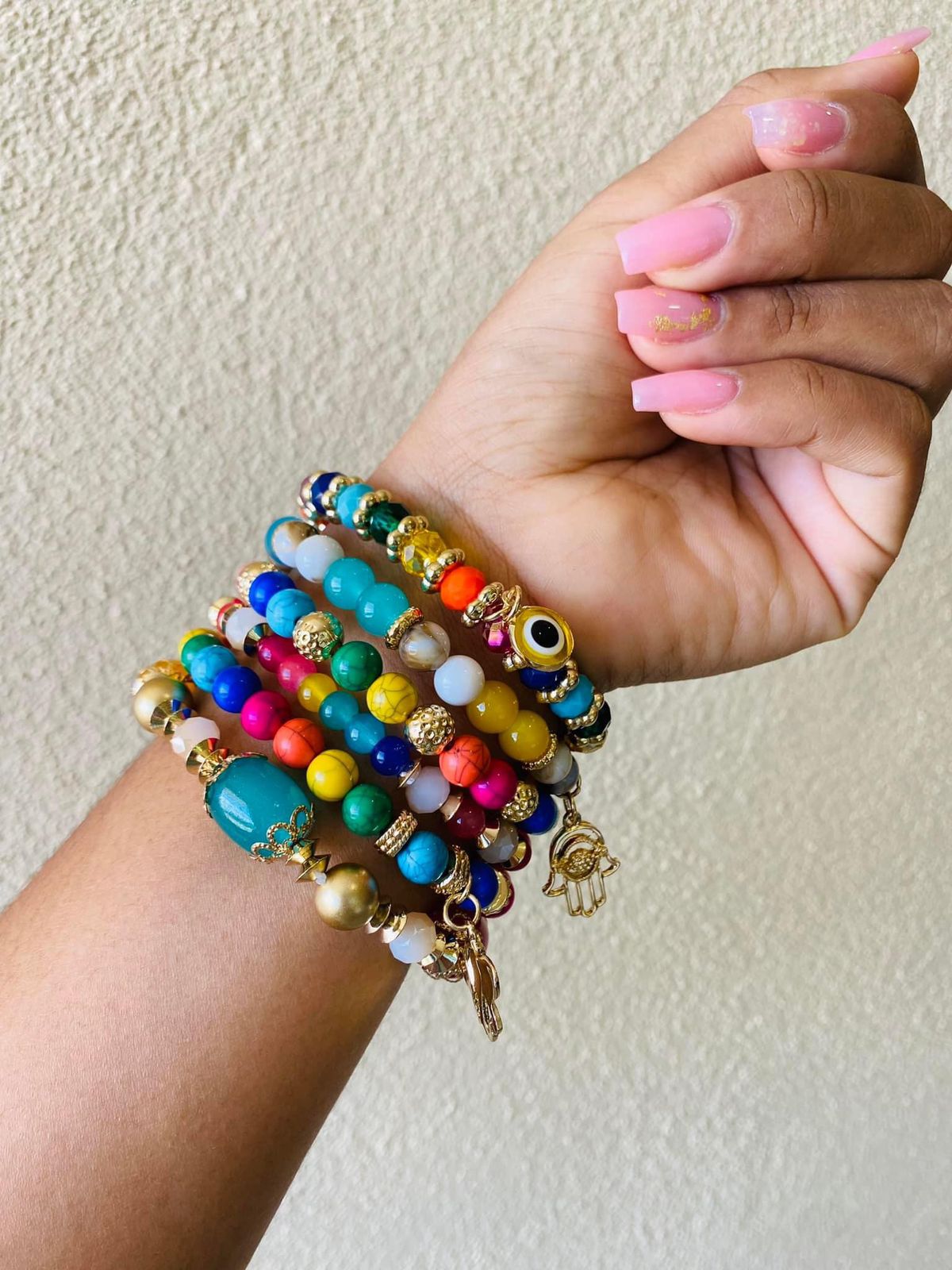 PULSERAS OJO TURCO MULTICOLOR