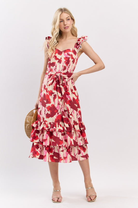 VESTIDO ROJO MIDI