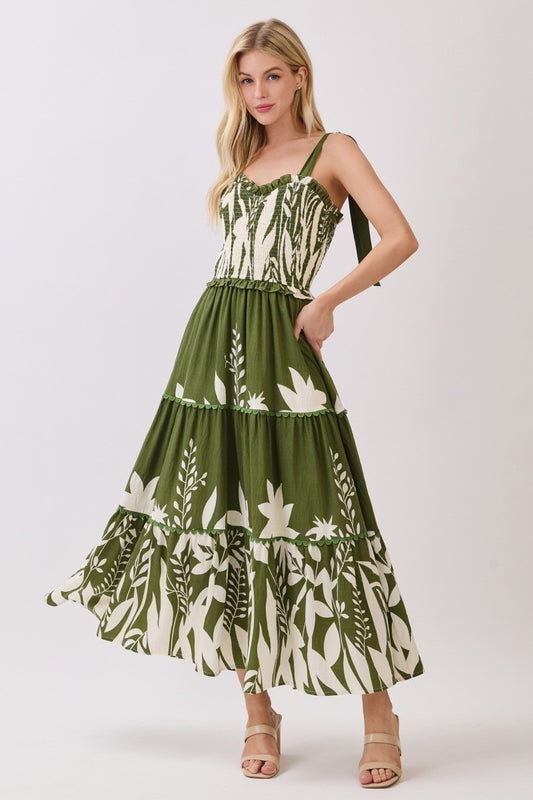 VESTIDO OLIVO TIRANTES