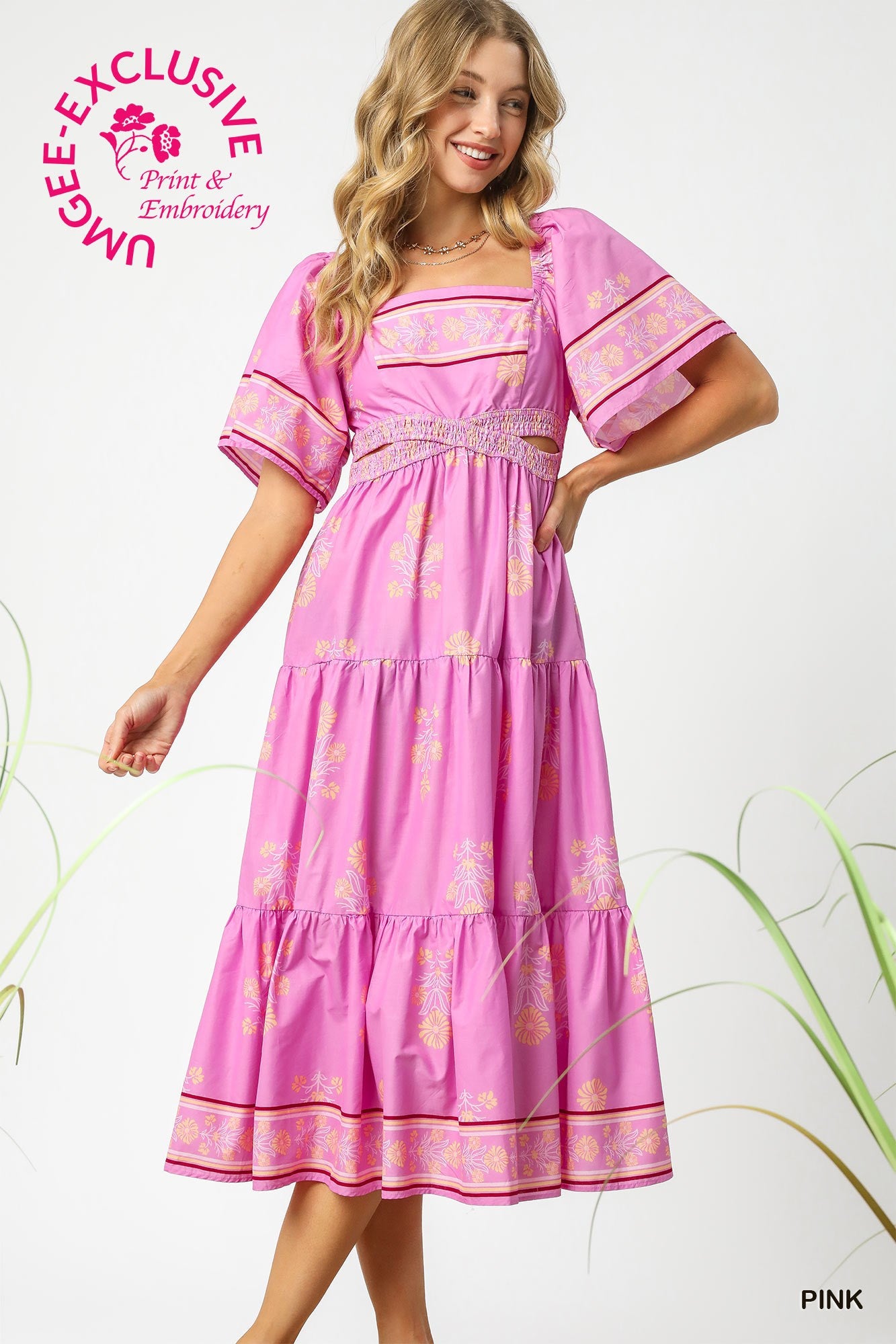 VESTIDO LILA ESTAMPADO