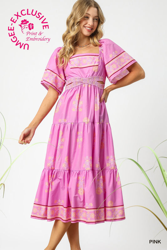 VESTIDO LILA ESTAMPADO
