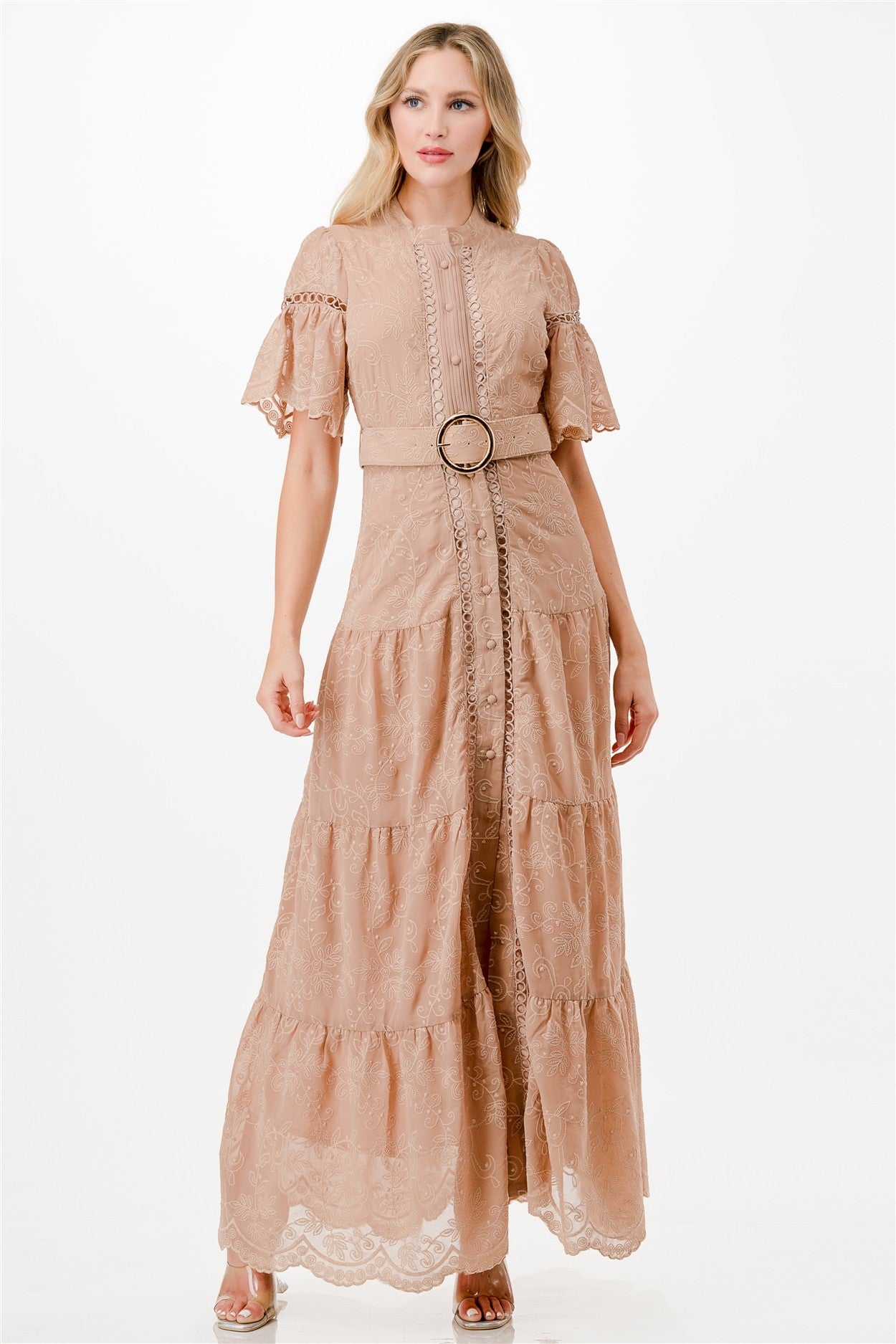 VESTIDO MAXI BEIGE