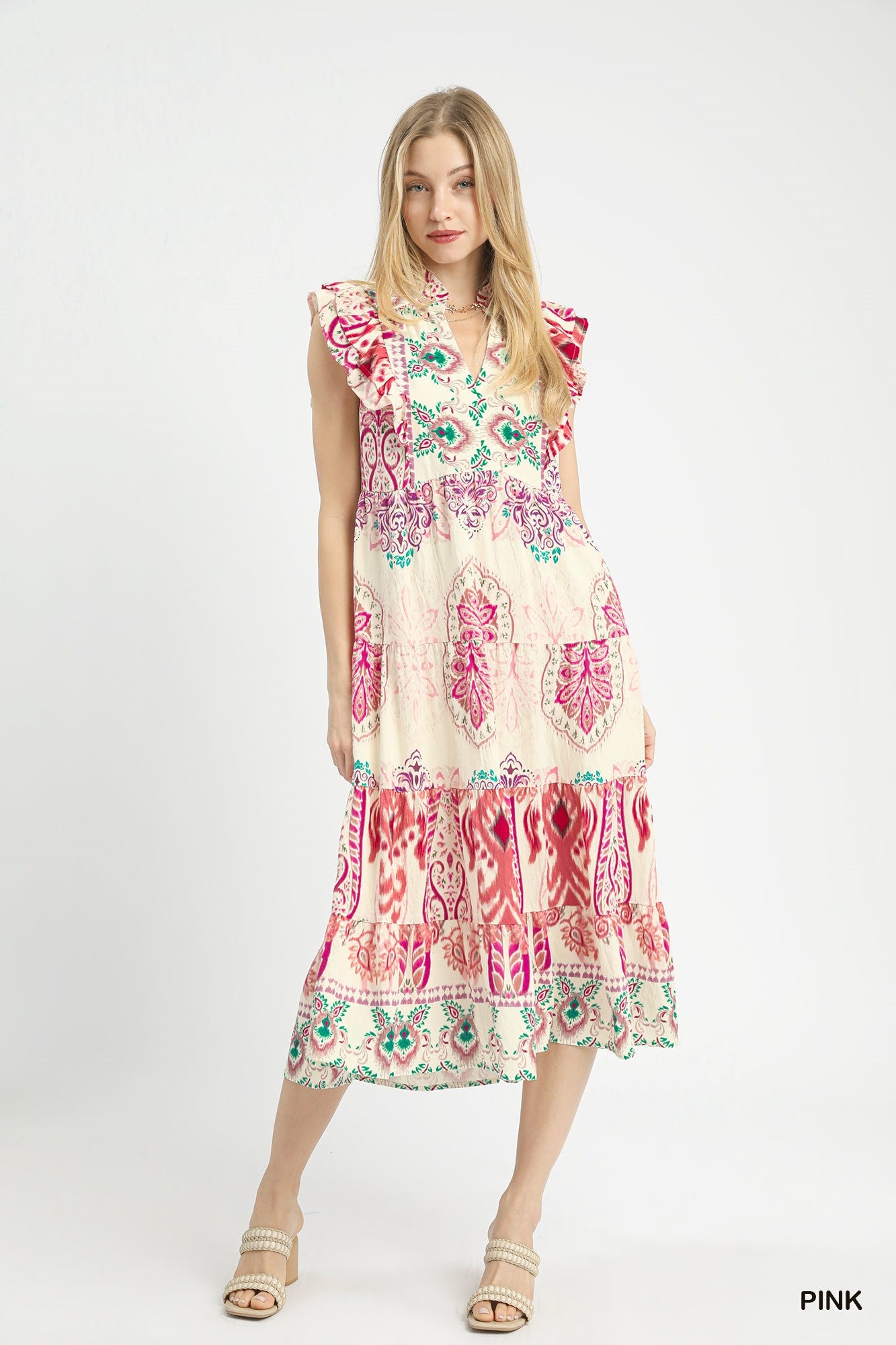 VESTIDO MIDI BEIGE/FIUSHA