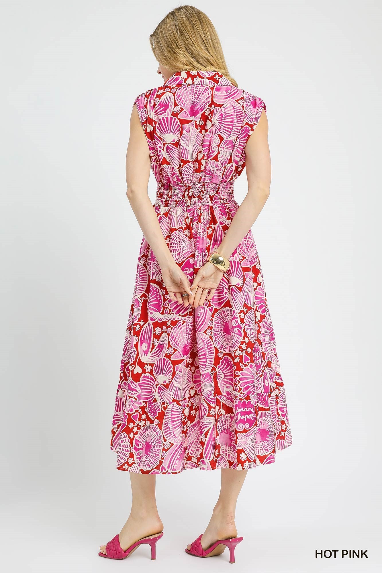 VESTIDO MIDI MAGENTA