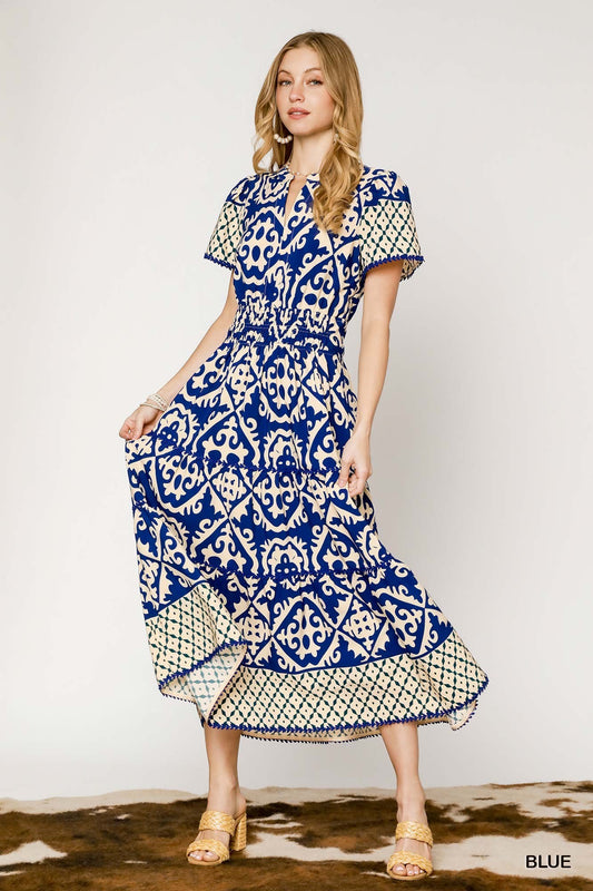 VESTIDO MAXI AZUL REY