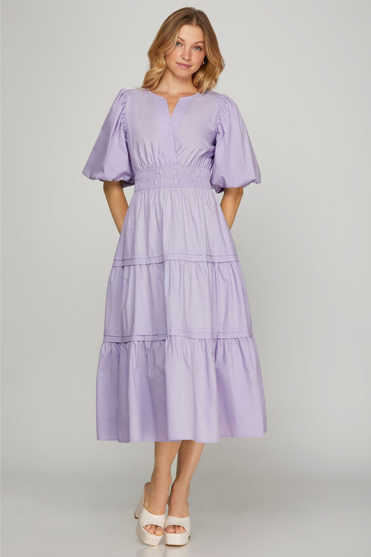 VESTIDO LILA