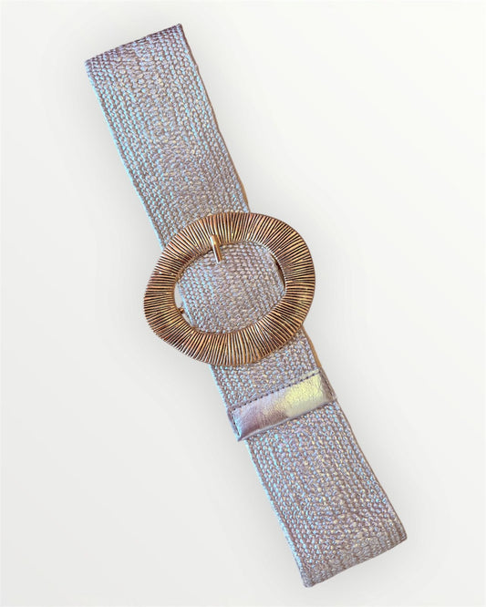 CINTURÓN ELÁSTICO PLATA