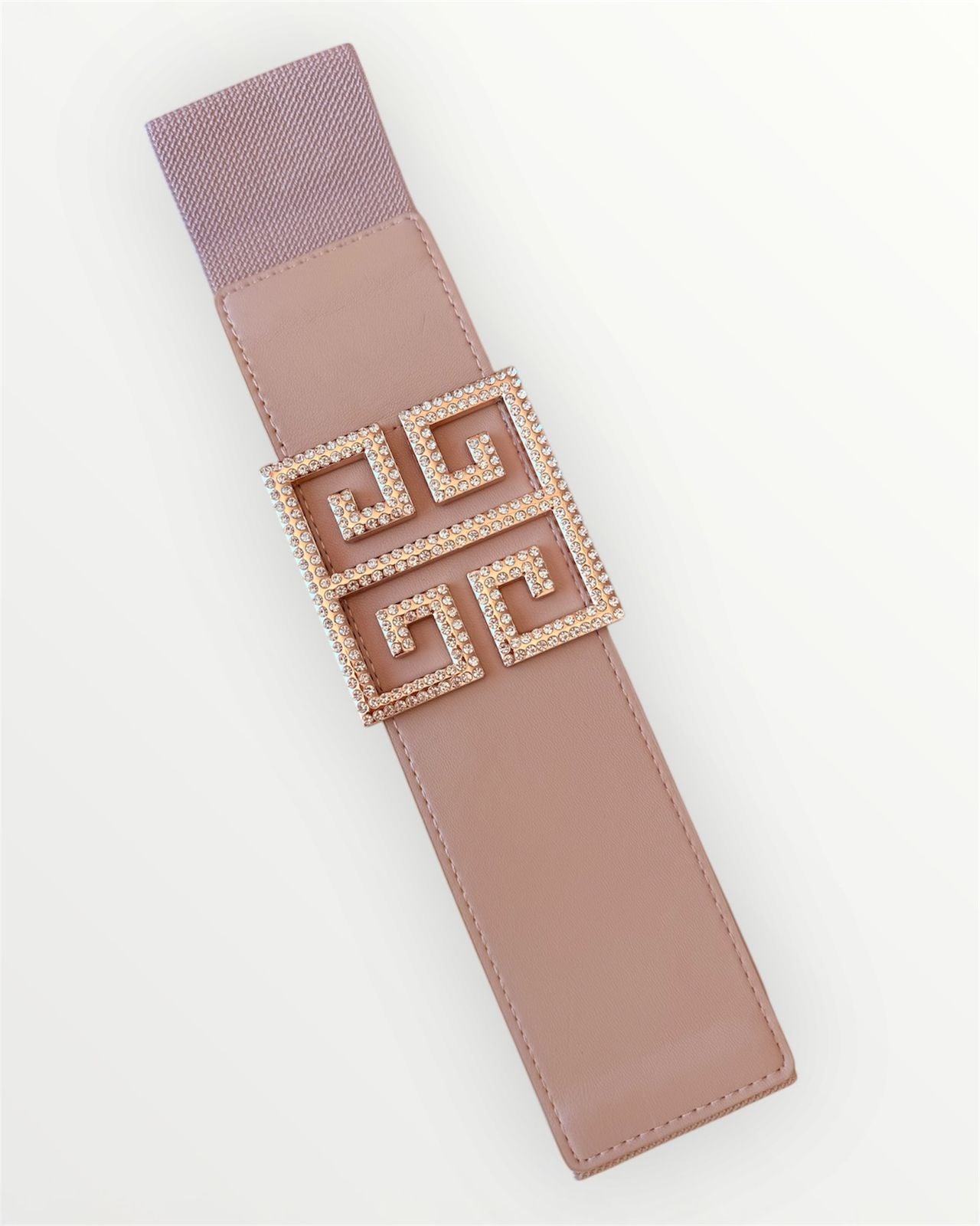 CINTURÓN ELÁSTICO NUDE CUADRO