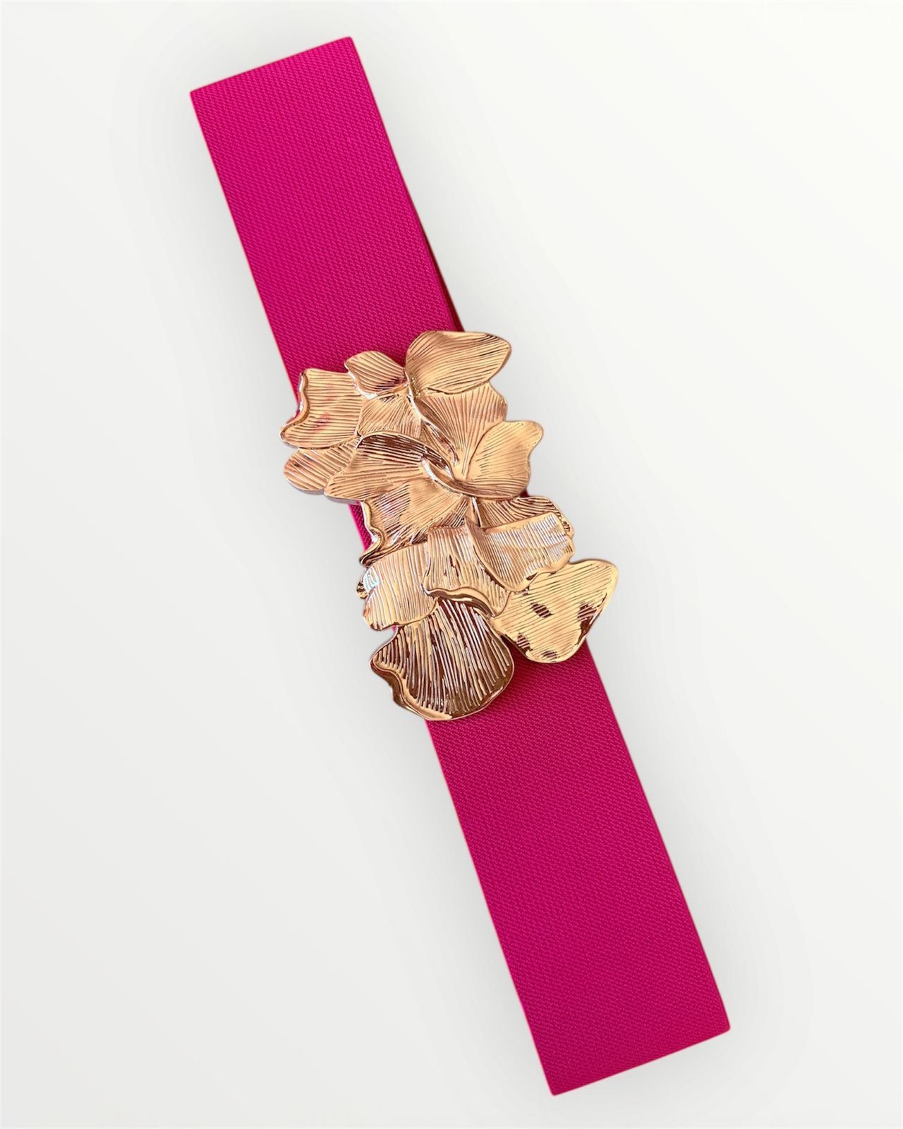 CINTURÓN ELÁSTICO ROSA FLOR