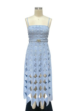 VESTIDO CALADO AZUL